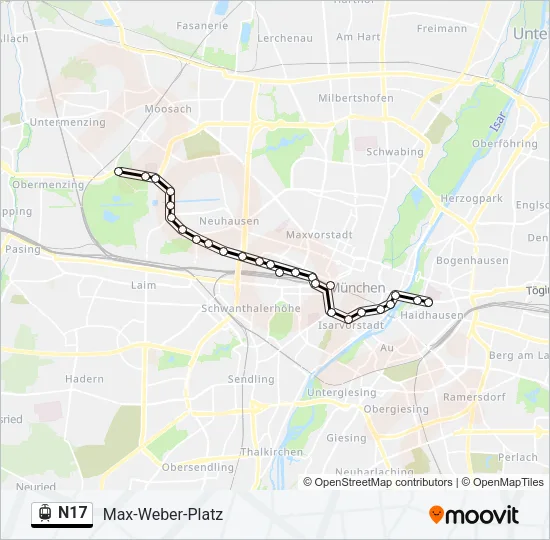 N17 Route: Schedules, Stops & Maps - Max-Weber-Platz (Updated)