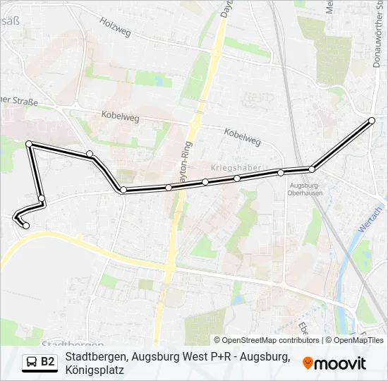 B2 Bus Line Map