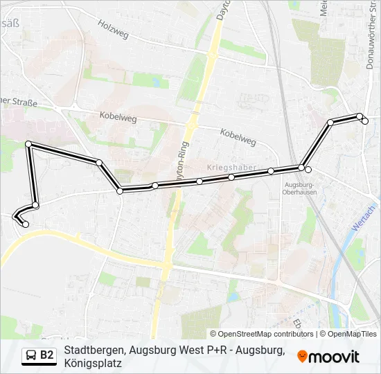 B2 Bus Line Map