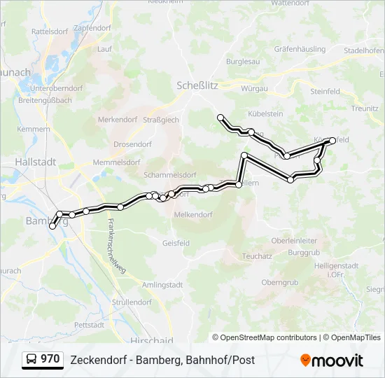 970 Bus Line Map