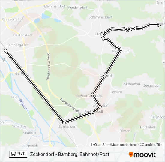 970 Bus Line Map
