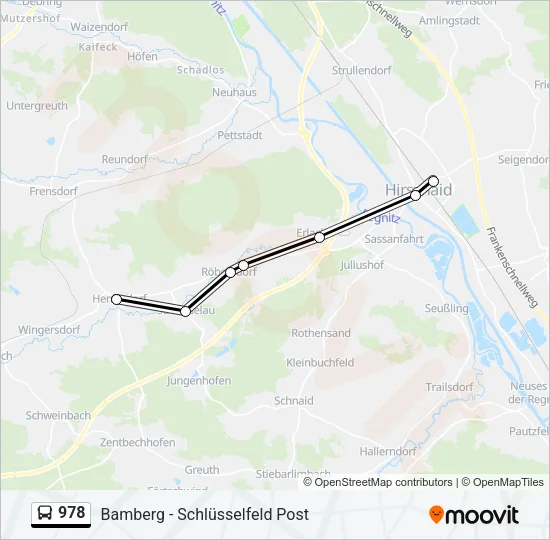 978 Bus Line Map