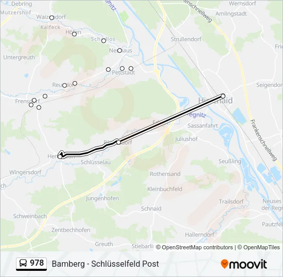 978 Bus Line Map