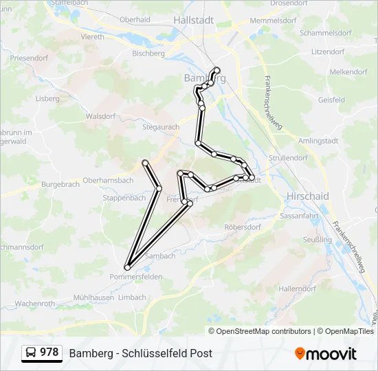 978 Bus Line Map