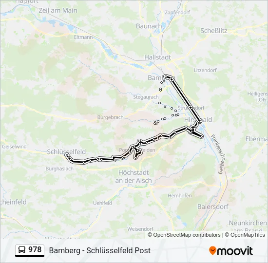 978 Bus Line Map