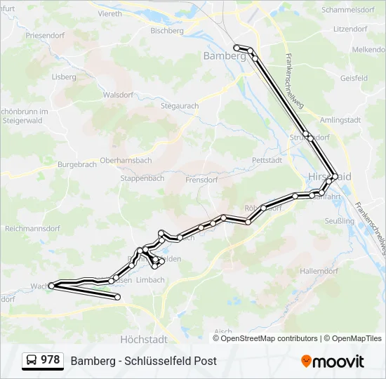 978 Bus Line Map