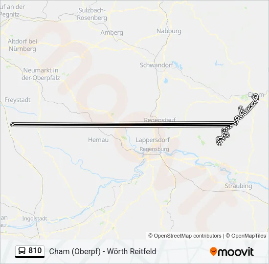 810 Bus Line Map