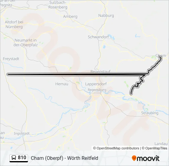 810 Bus Line Map