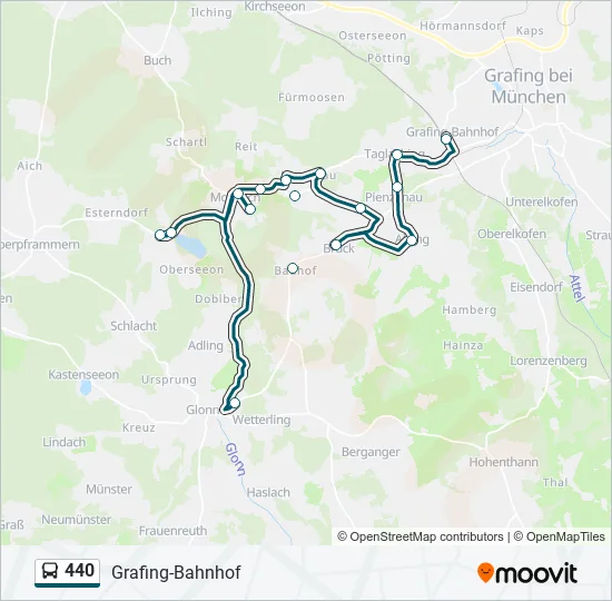 440 Bus Line Map