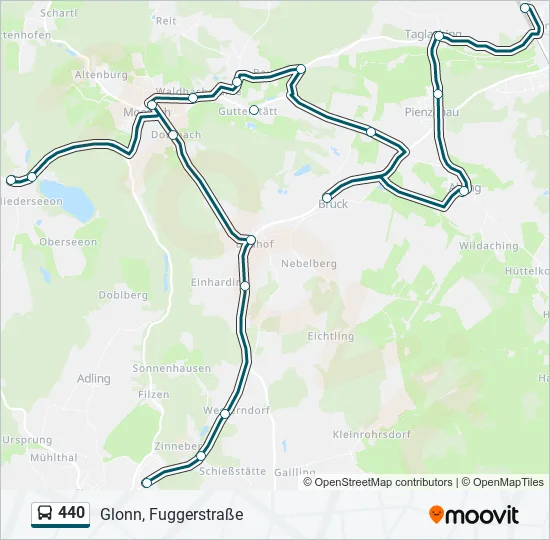 440 Bus Line Map