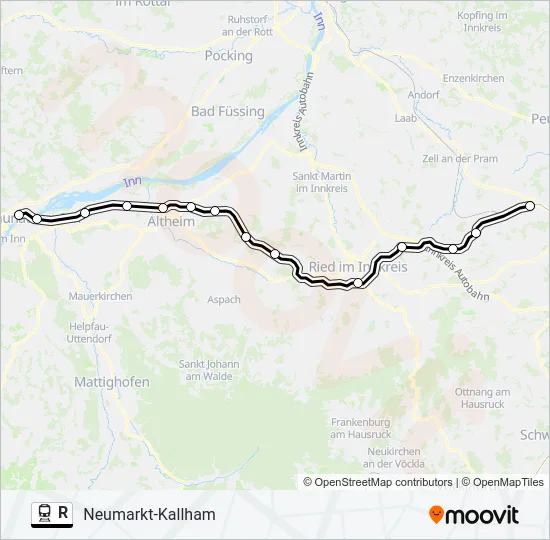 R Train Line Map