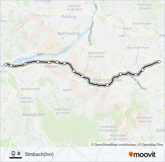 R Train Line Map