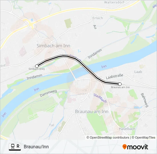 R Train Line Map