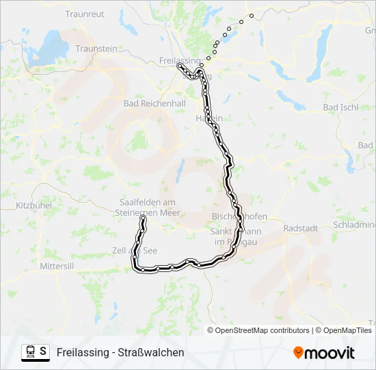 S Train Line Map