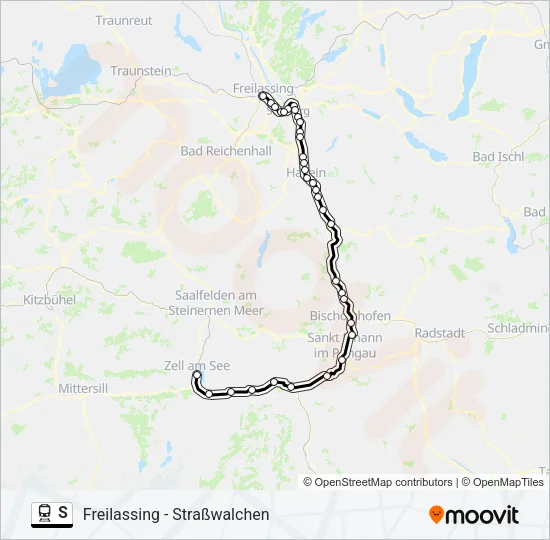S Train Line Map
