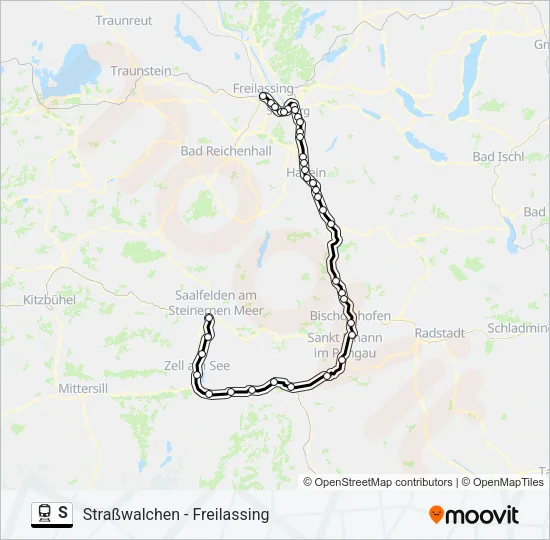 S Train Line Map