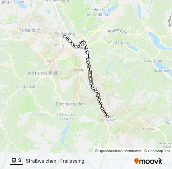 S Train Line Map