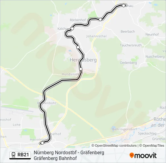 RB21  Line Map