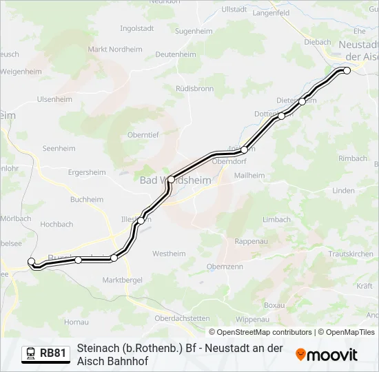 RB81  Line Map