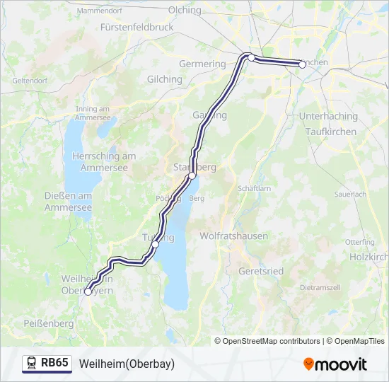 RB65  Line Map