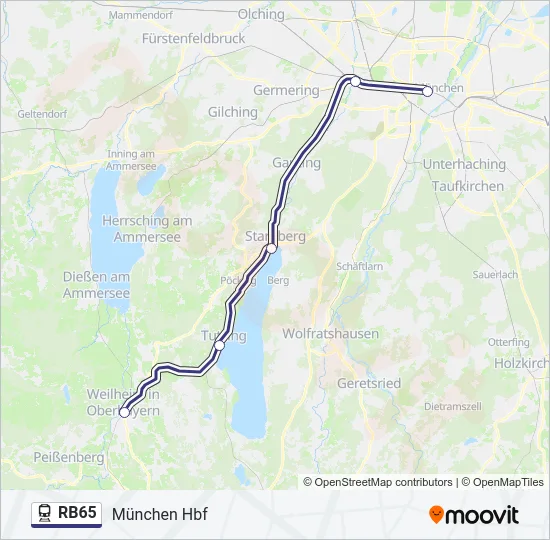 RB65  Line Map