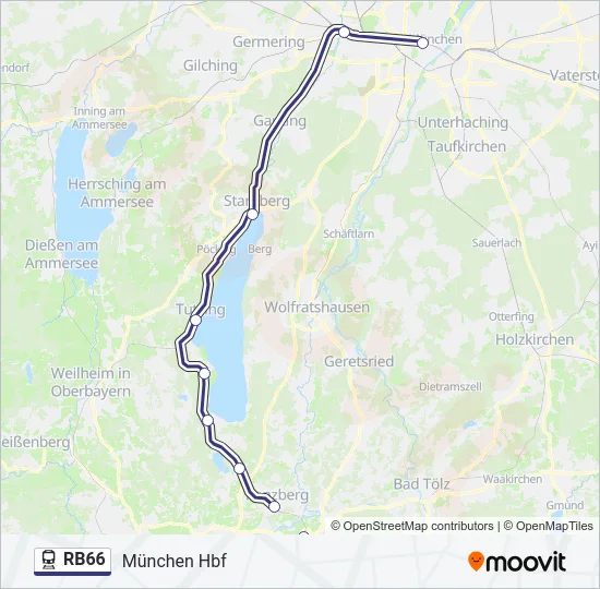 RB66  Line Map