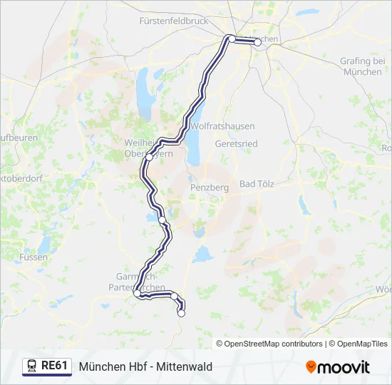 RE61  Line Map