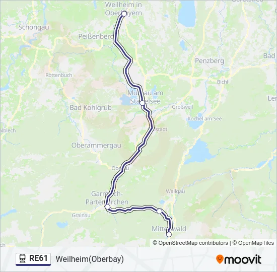RE61  Line Map