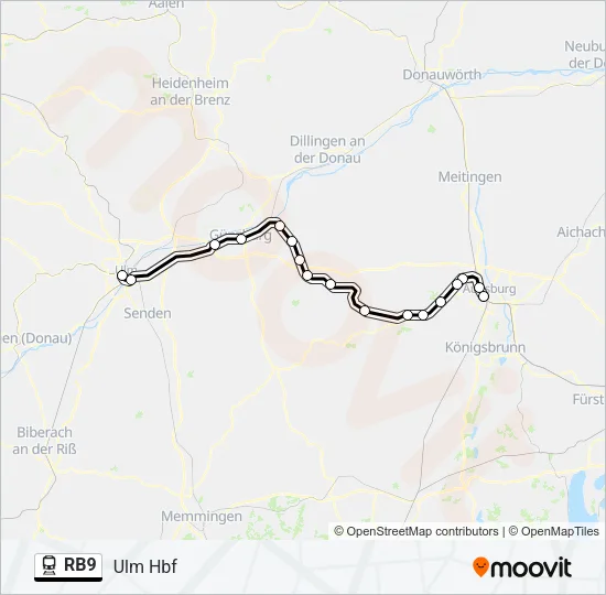 RB9 Train Line Map