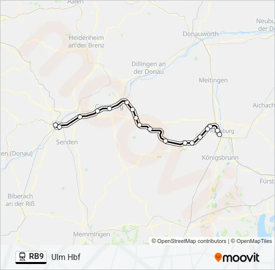 RB9 Train Line Map