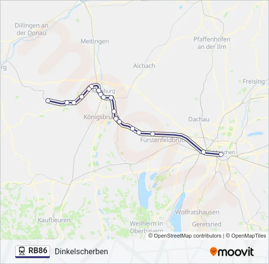 RB86 Train Line Map