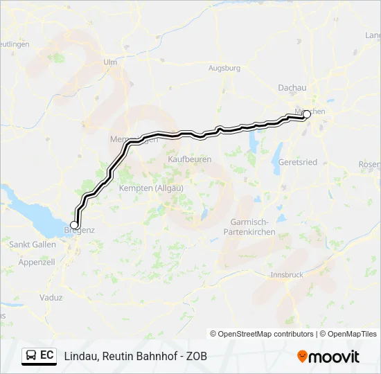 EC Bus Line Map