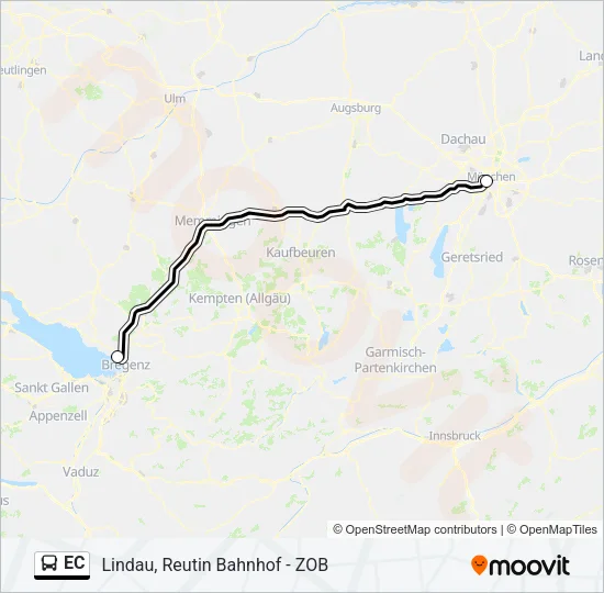 EC Bus Line Map