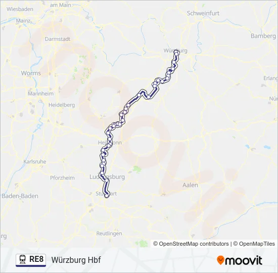RE8  Line Map