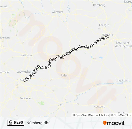 RE90  Line Map