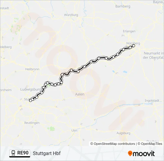 RE90  Line Map