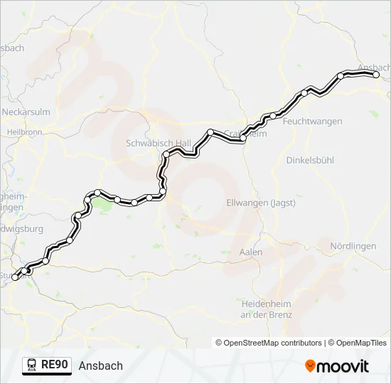 RE90  Line Map