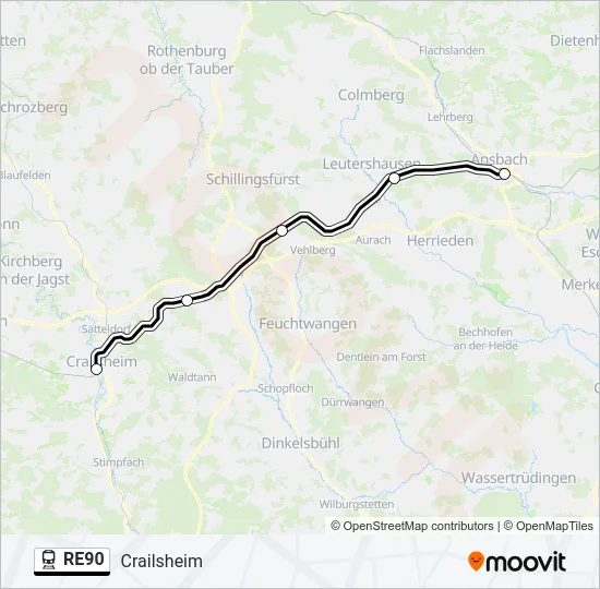 RE90  Line Map