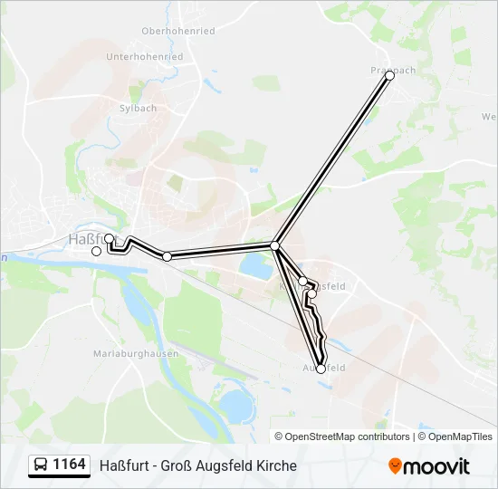 1164 Bus Line Map