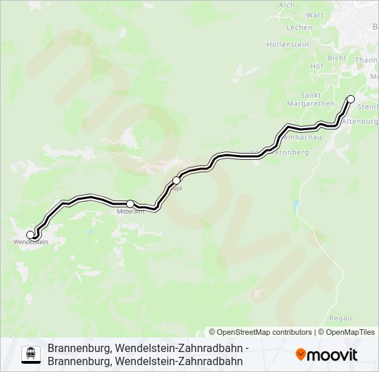 S-Bahn WENDELSTEINBAHN: карта маршрута
