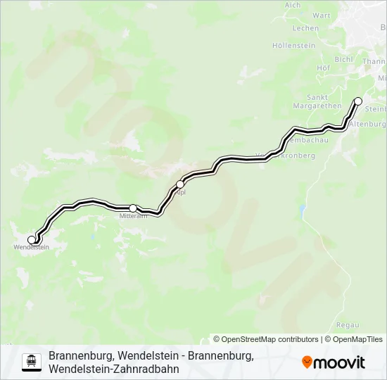 WENDELSTEINBAHN S-Bahn Line Map