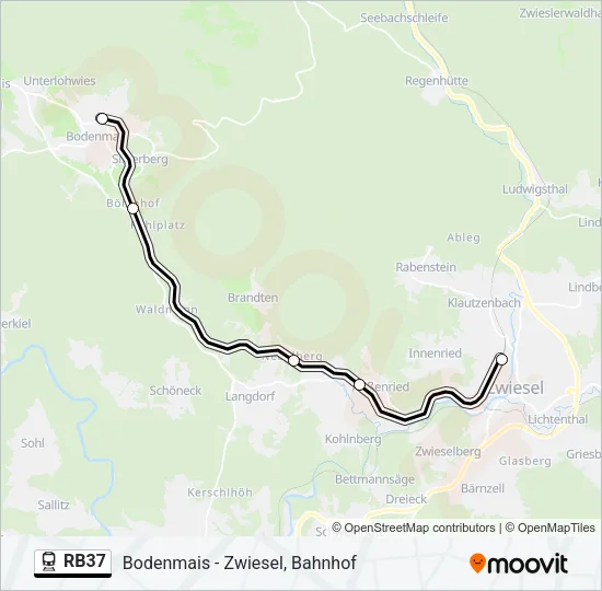 RB37 Train Line Map
