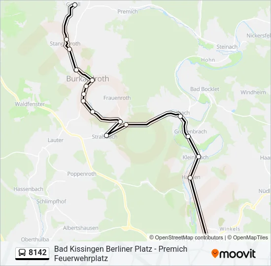 8142 Bus Line Map