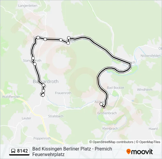 8142 Bus Line Map