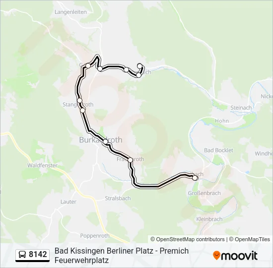 8142 Bus Line Map