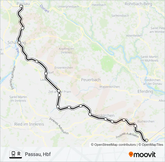 R Train Line Map