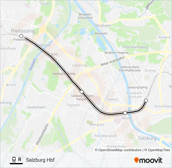 R Train Line Map