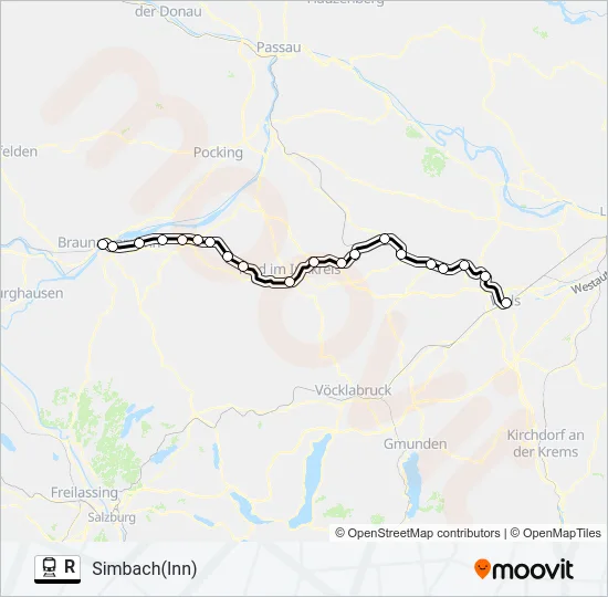 R Train Line Map