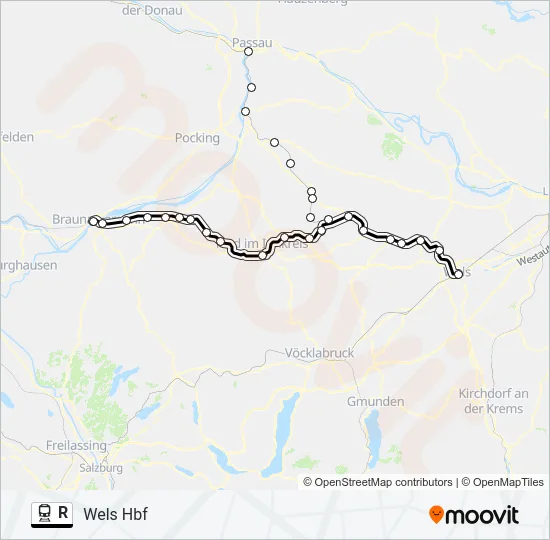 R Train Line Map