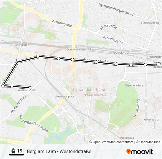 19 Light Rail Line Map